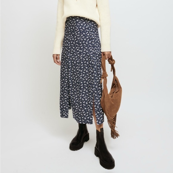 Maje Dresses & Skirts - Maje Horse Print Stud Jacquard Skirt Size 40/Large